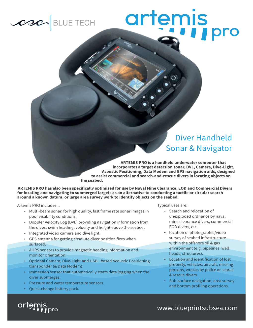 Diver Handheld Sonar & Navigator