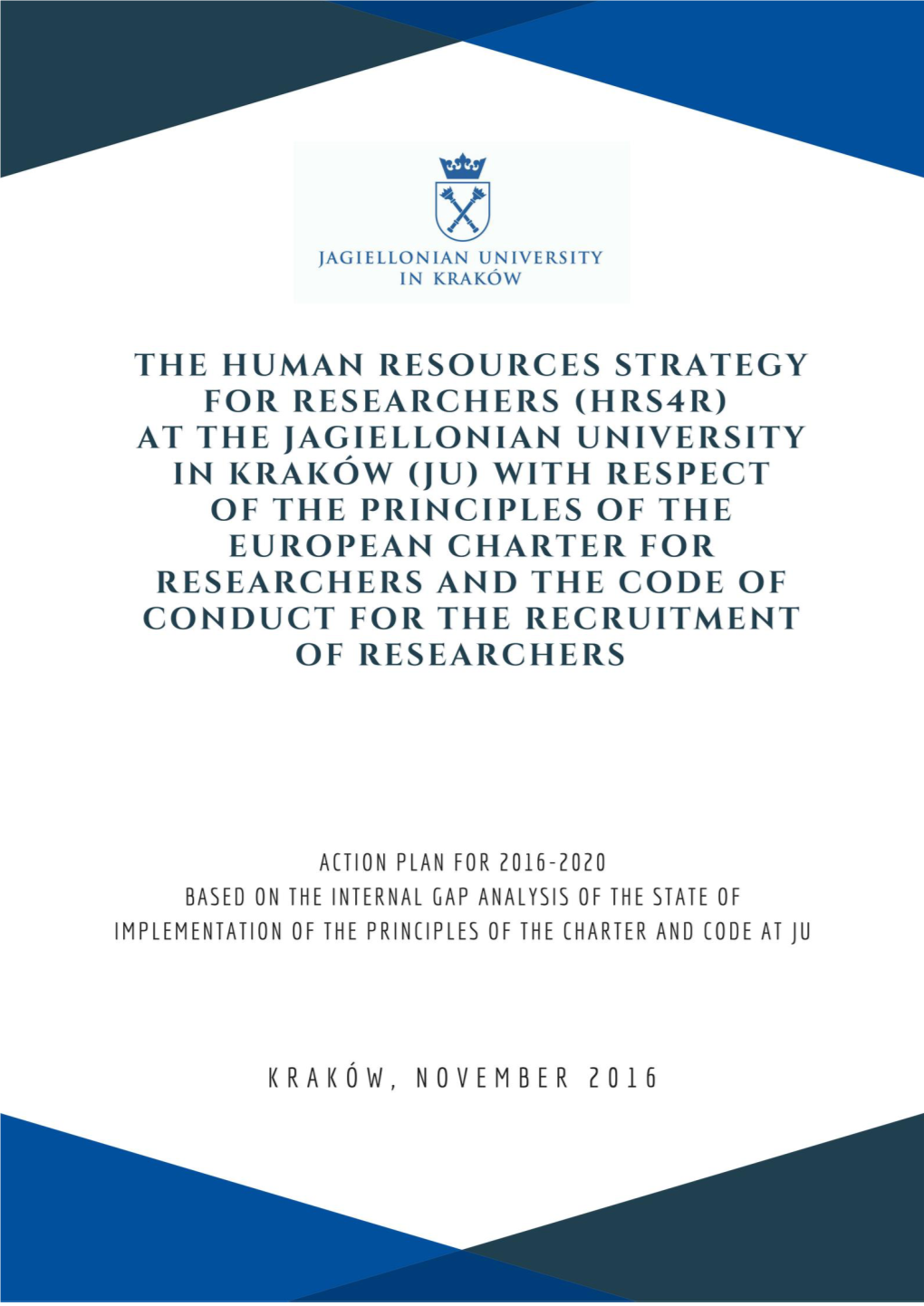 Pdf the Human Resources Strategy for Researchers at the Jagiellonian University