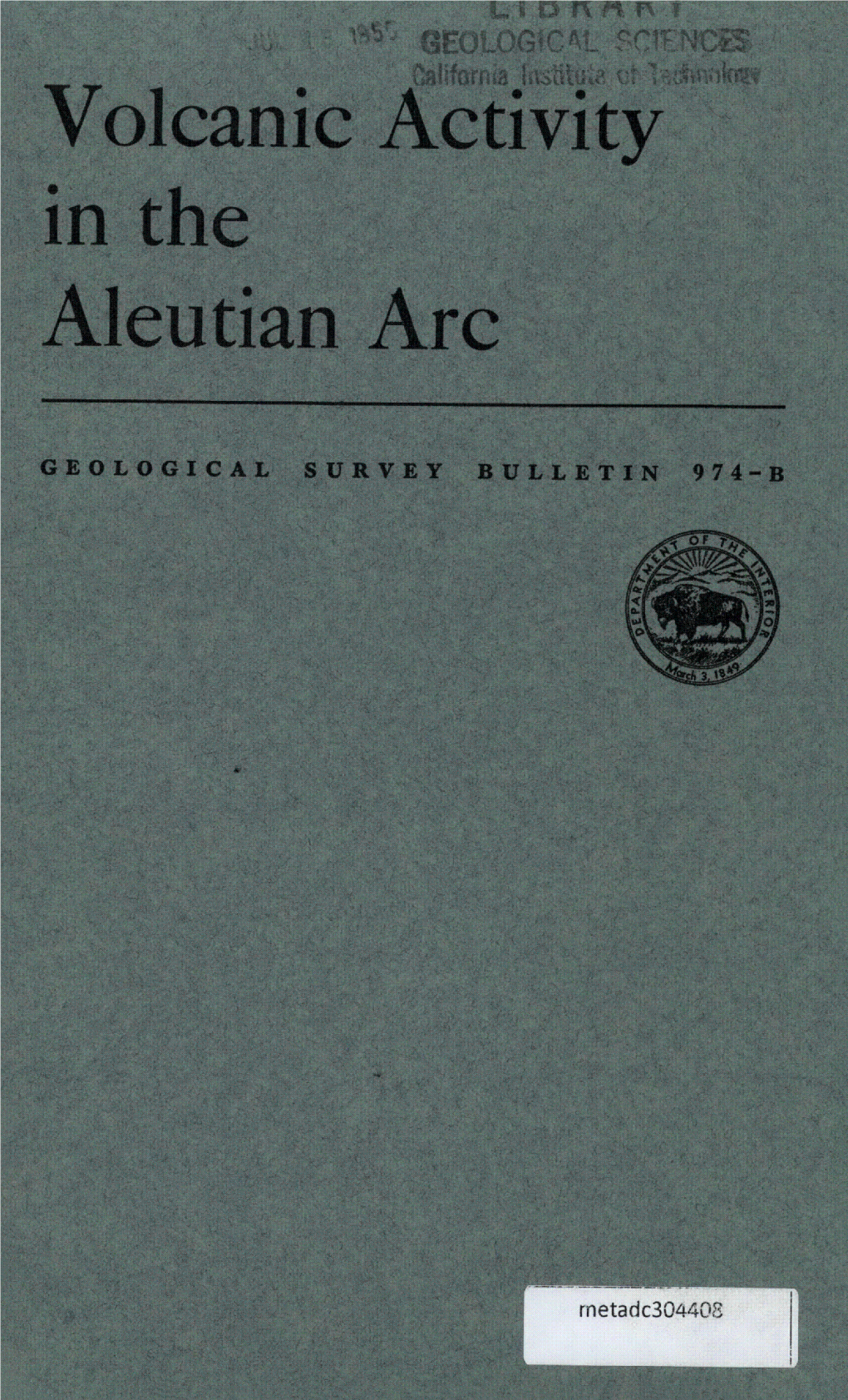 In the Aleutian Arc