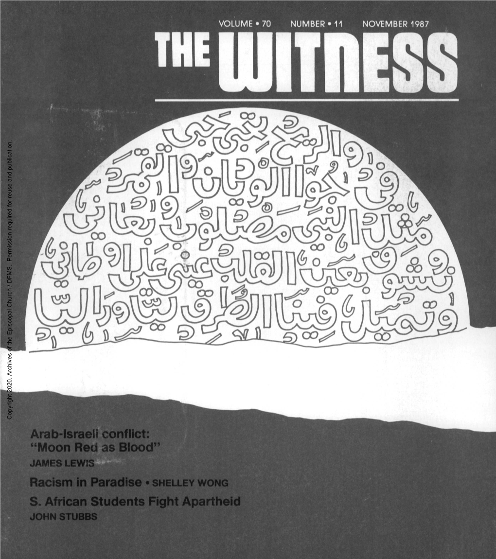 1987 the Witness, Vol. 70, No. 11