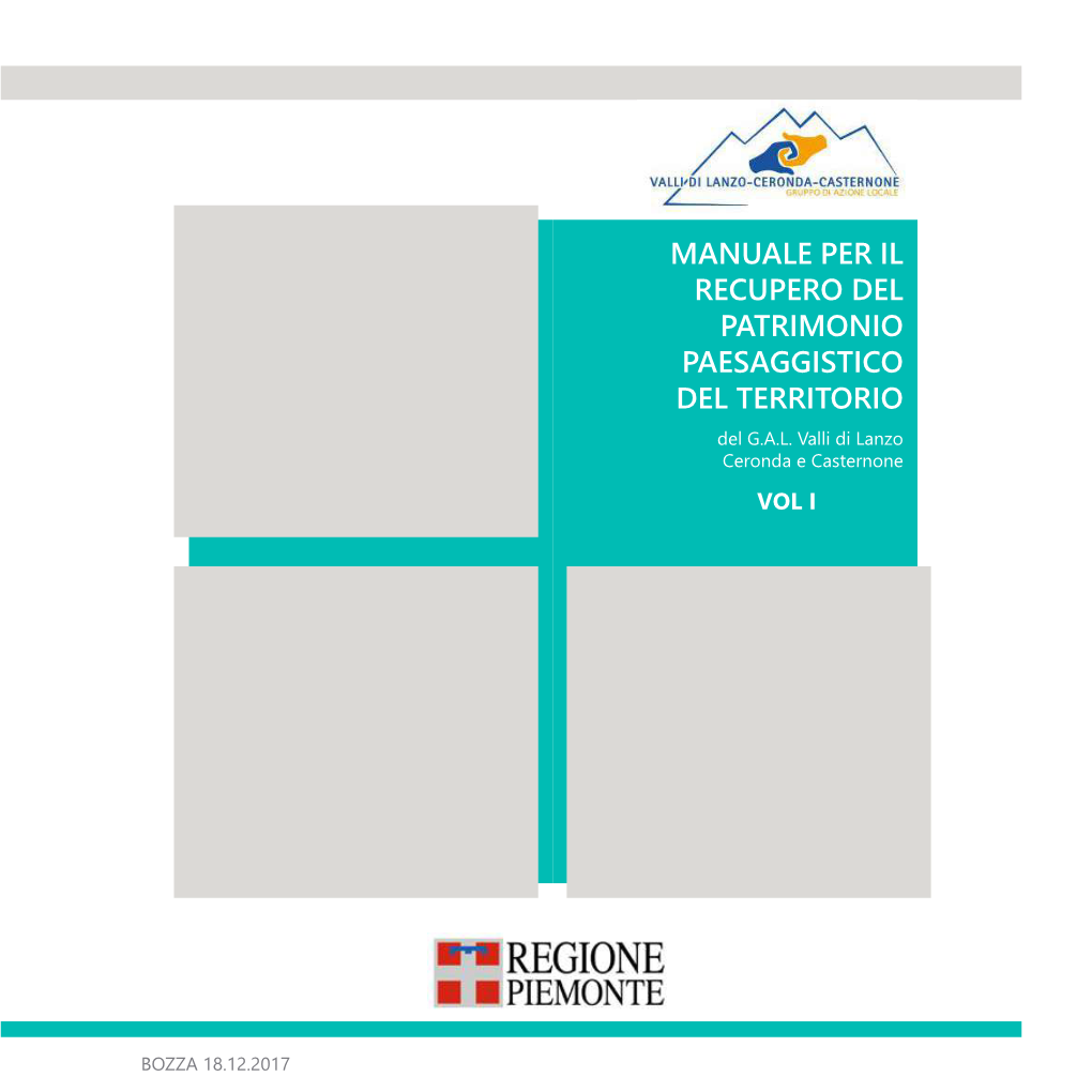 MANUALE PER IL RECUPERO DEL PATRIMONIO PAESAGGISTICO DEL TERRITORIO Del G.A.L