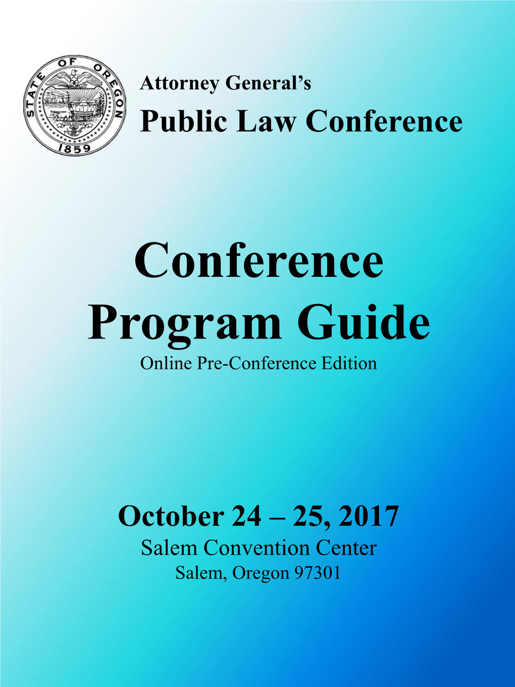 Conference Program Guide Online Pre-Conference Edition