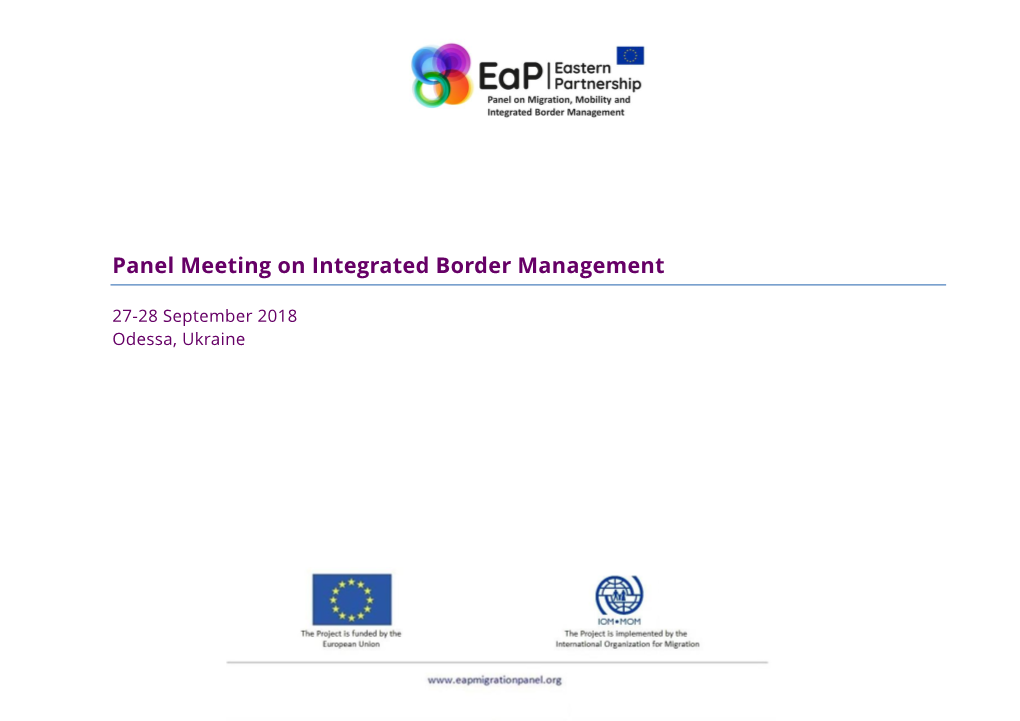 Panel Meeting on Integrated Border Management