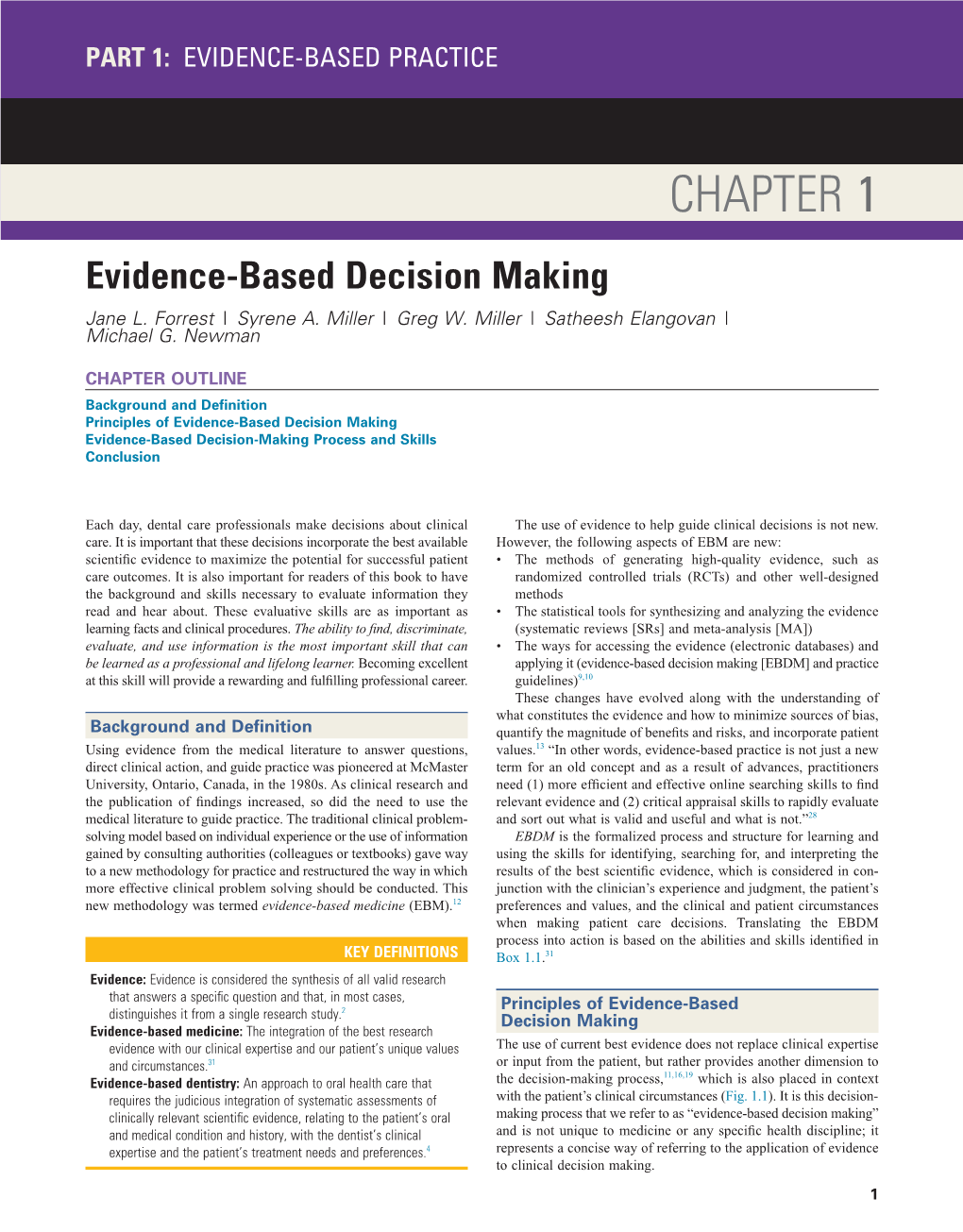 Evidence-Based Decision Making Jane L