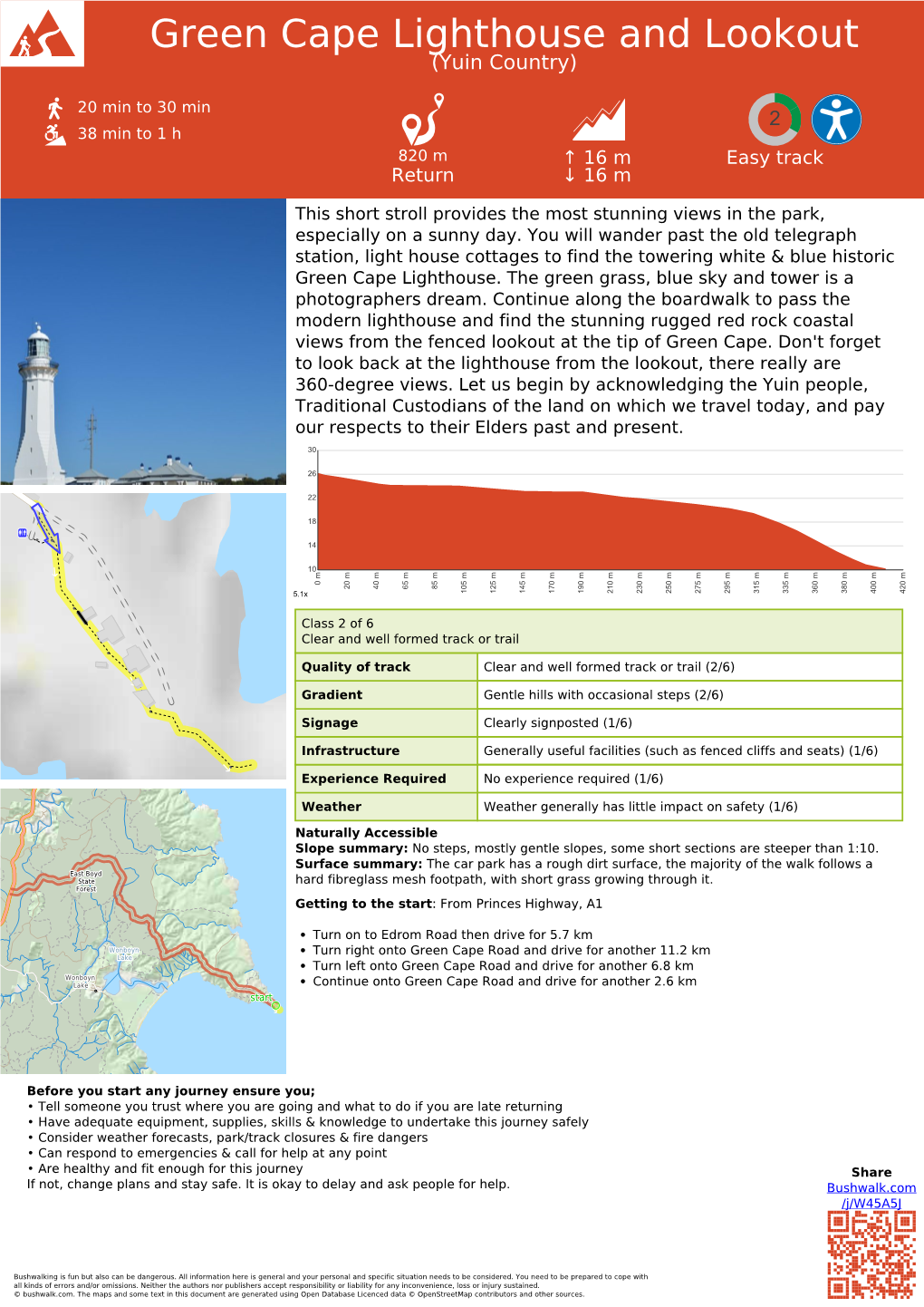 Green Cape Lighthouse and Lookout (Yuin Country)