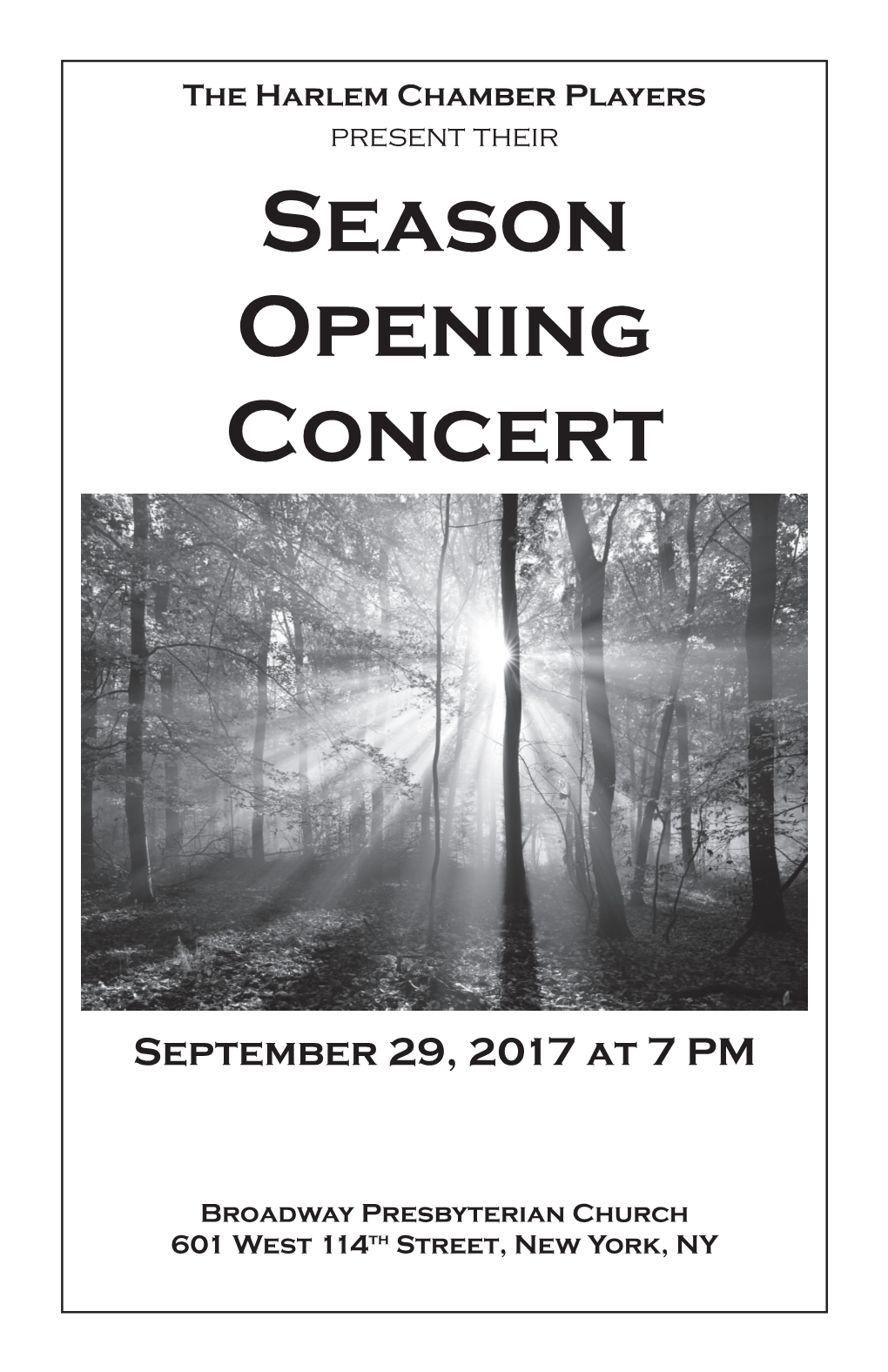 Season Opening Concert