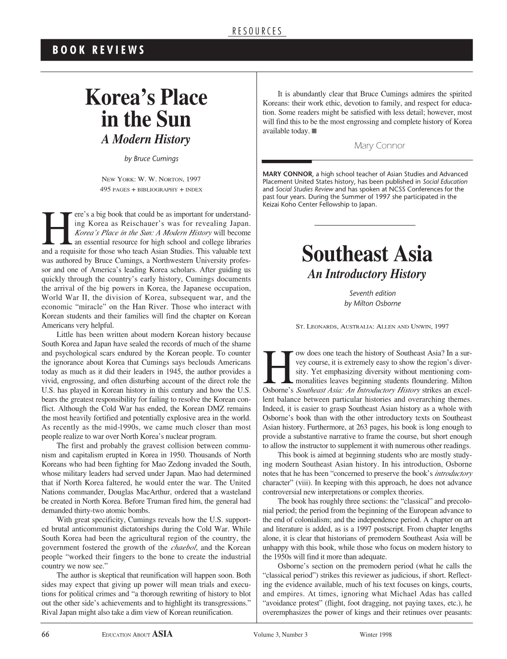 Southeast Asia Sor and One of America’S Leading Korea Scholars