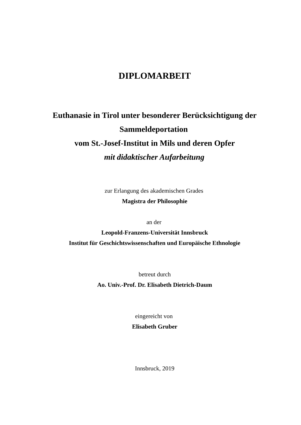 Diplomarbeit