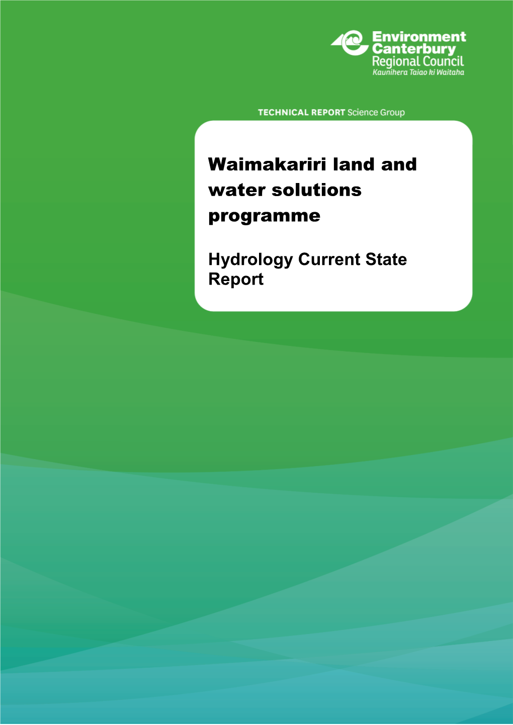 Hydrology Current State Report