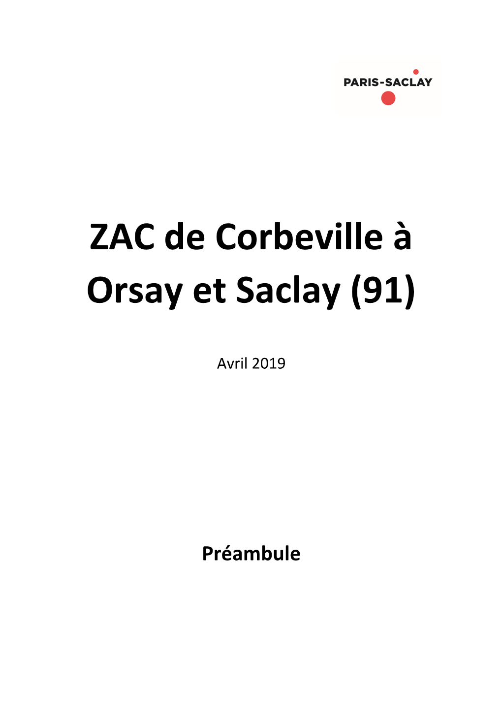 ZAC De Corbeville À Orsay Et Saclay (91)