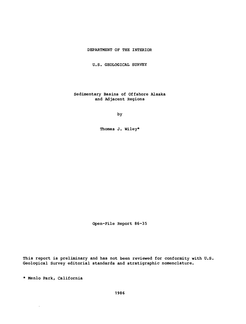 Sedimentary Basins of Offshore Alaska and Adjacent Regions By