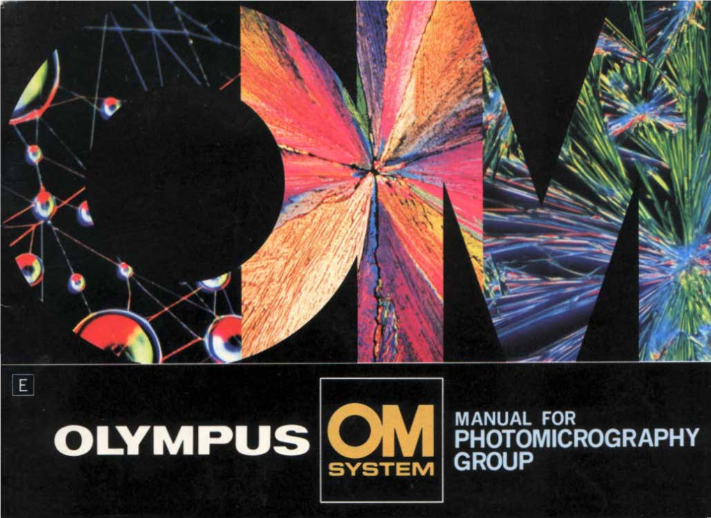 Olympus OM System Manual for Photomicrography Group