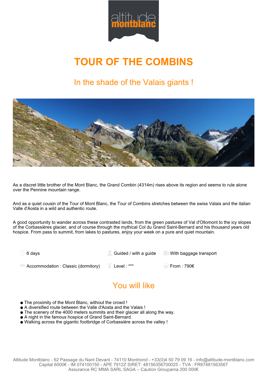 Tour of the Combins