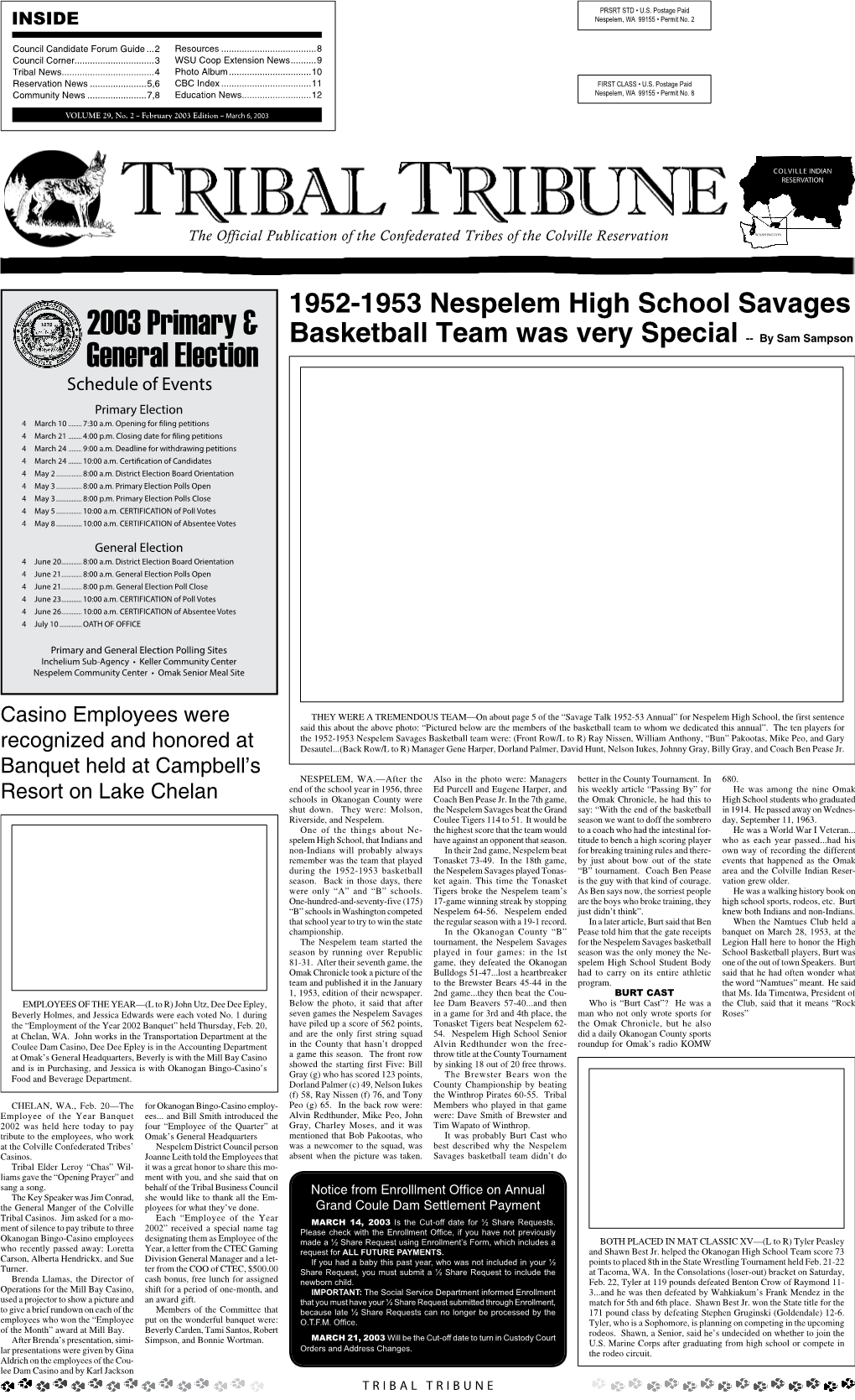 2003 Primary & General Election