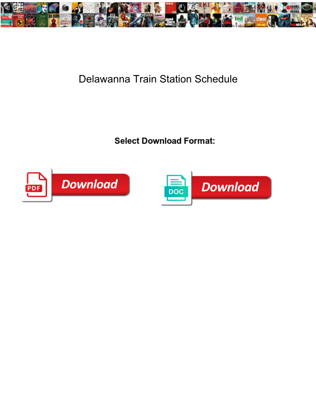 Delawanna Train Station Schedule