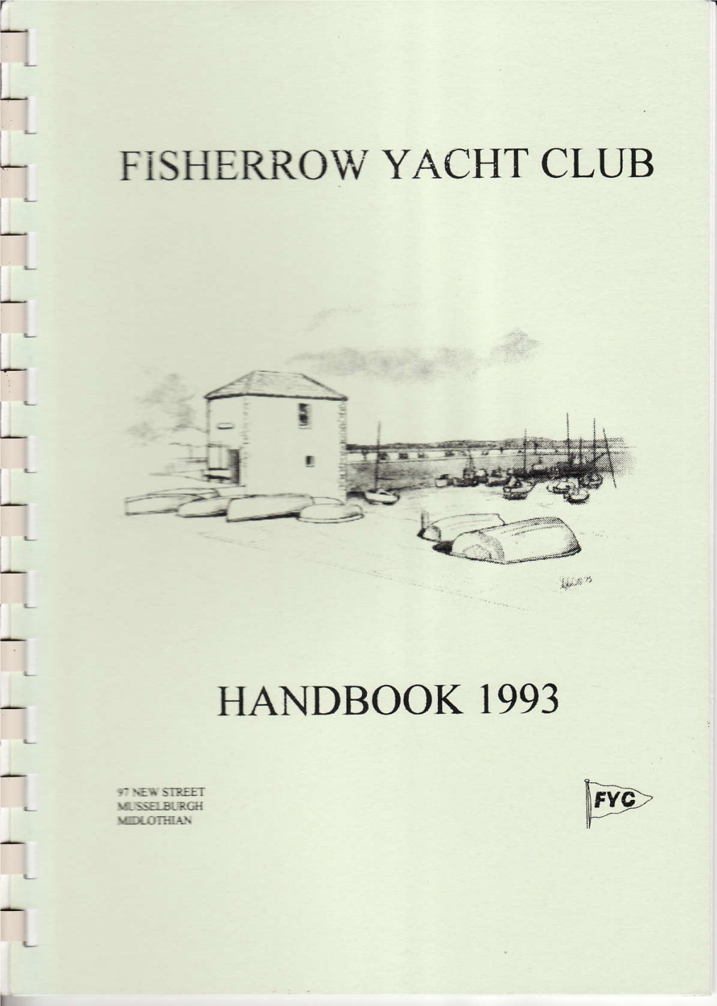 Fisherrow Yacht Club Handbook 1993