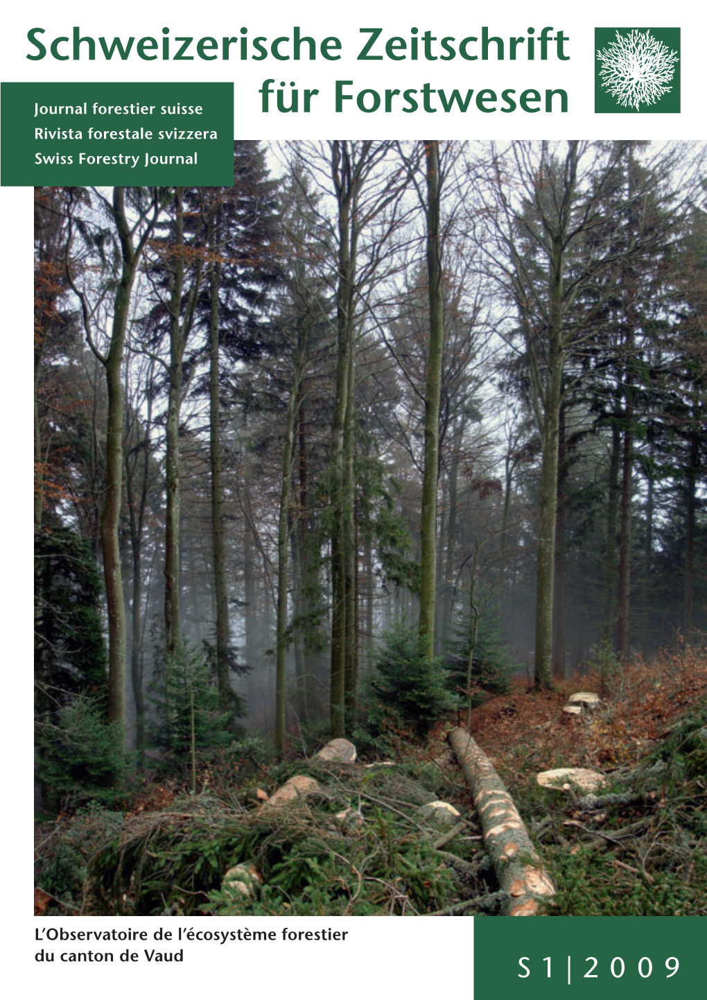 Le Numéro Spécial Du Journal Forestier Suisse (PDF, 4,21