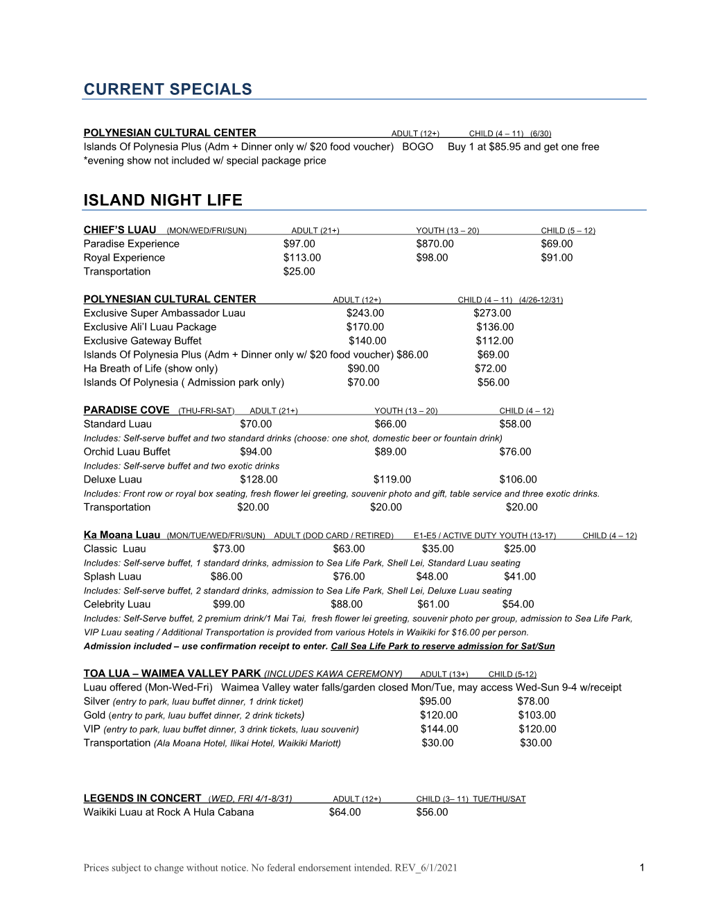 Itt Pricelist 2021 2021-06