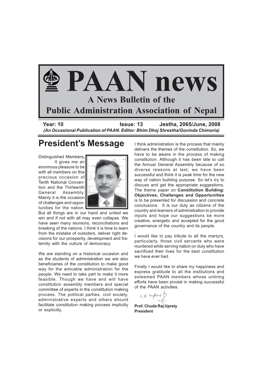 PAAN Newsx Issue 13.Pmd