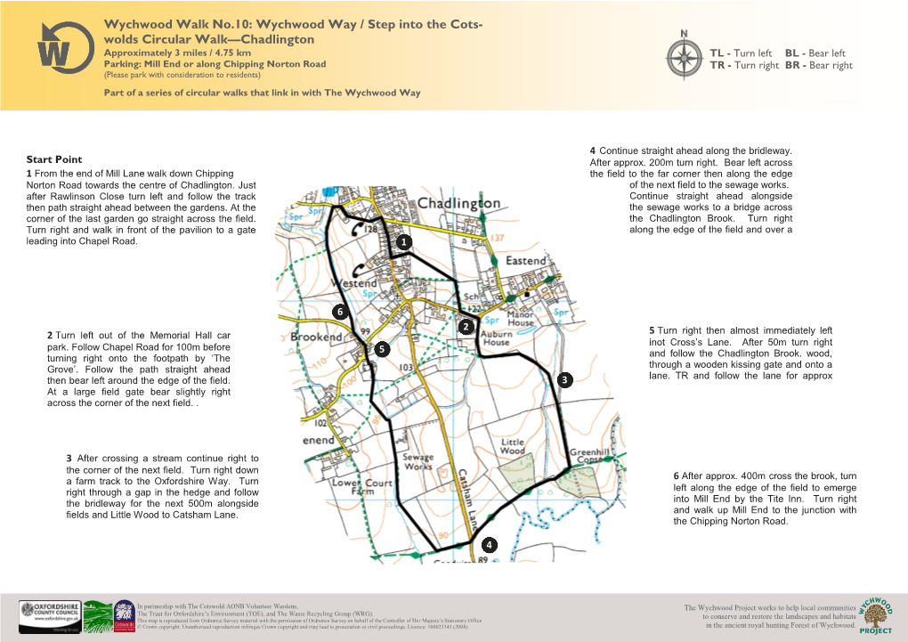 Wychwood Walk No.10: Wychwood Way / Step Into the Cots- Wolds Circular Walk—Chadlington