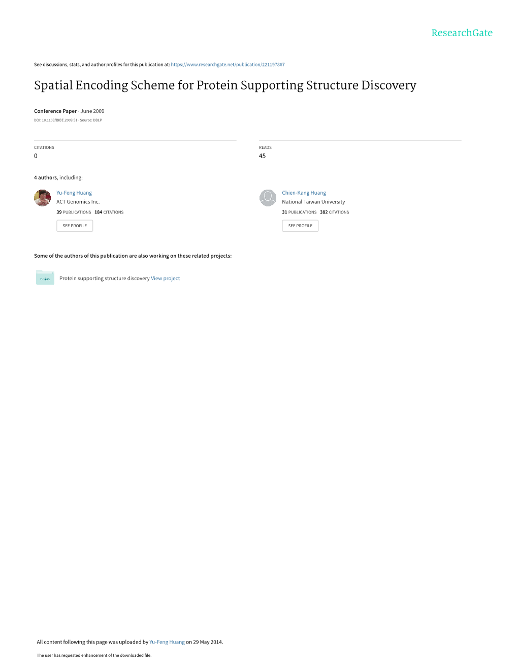 Spatial Encoding Scheme for Protein Supporting Structure Discovery