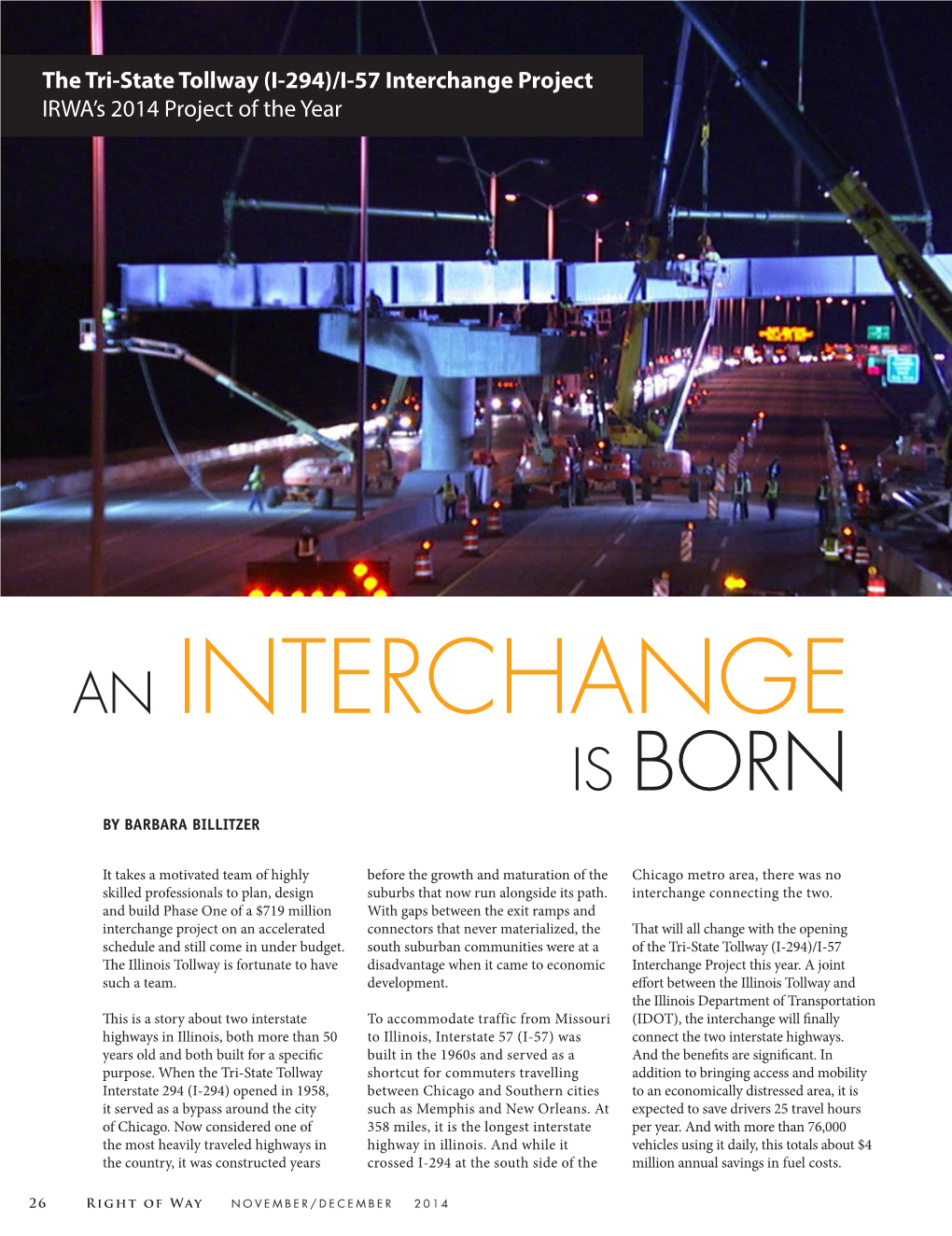 An Interchange Is Born by Barbara Billitzer