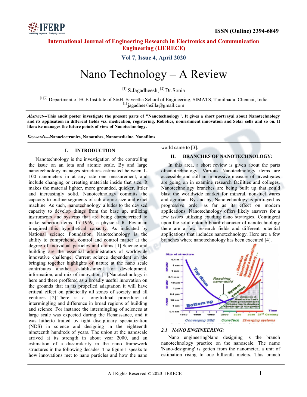 Nano Technology – a Review