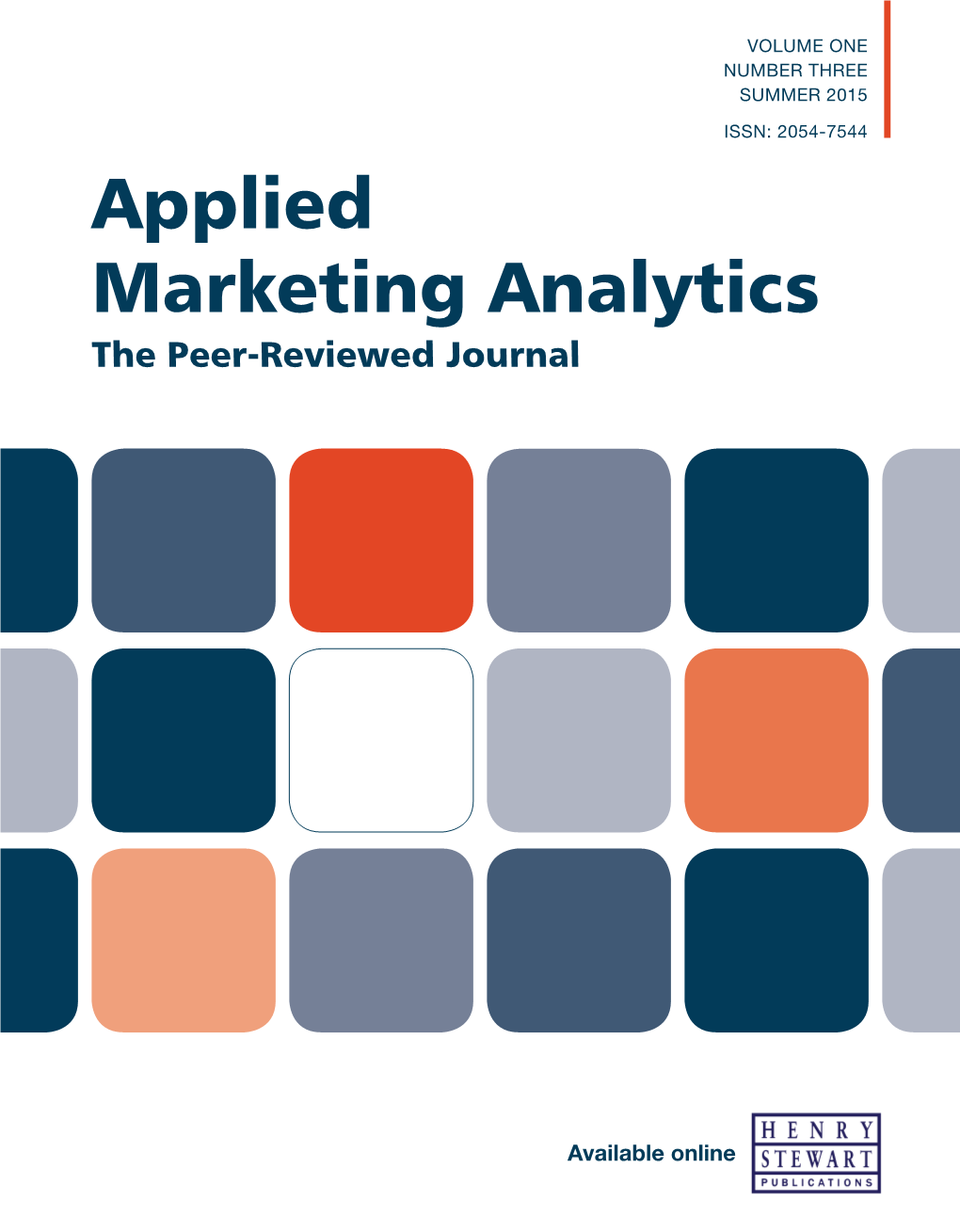 Applied Marketing Analytics the Peer-Reviewed Journal