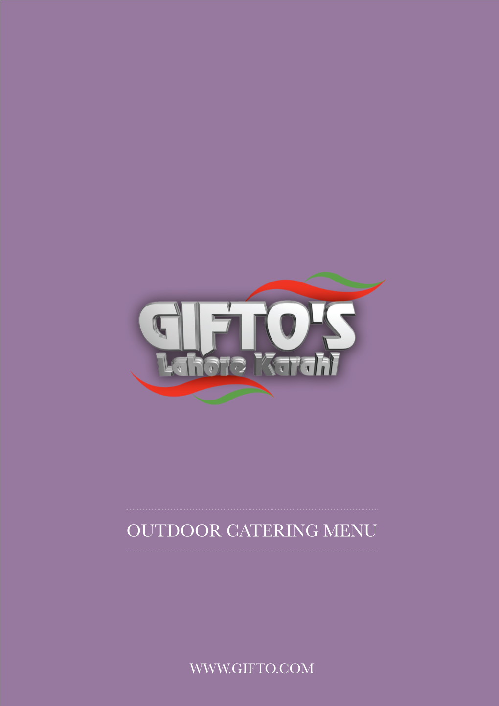 Outdoor Catering Menu