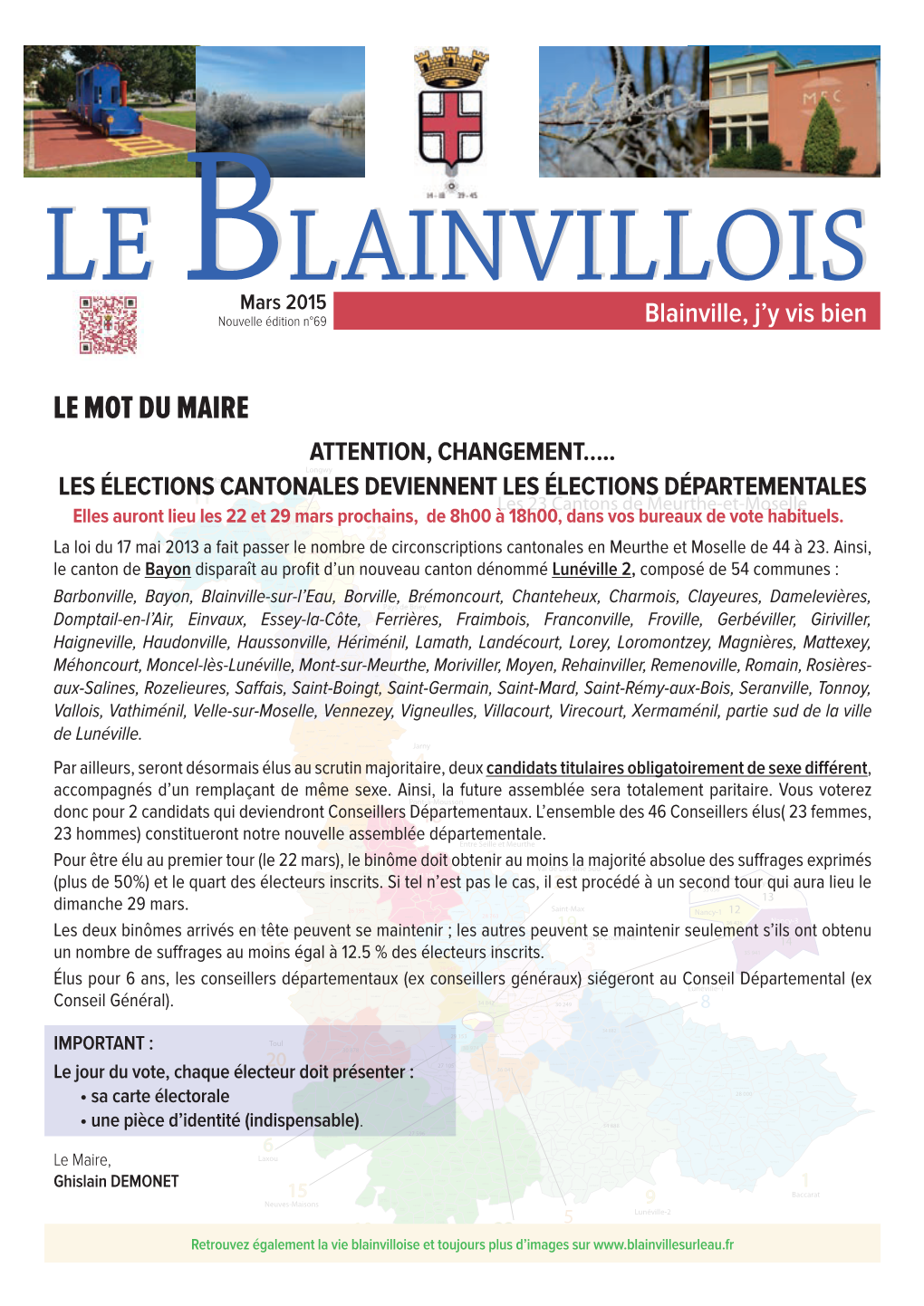 Le Mot Du Maire Attention, Changement…