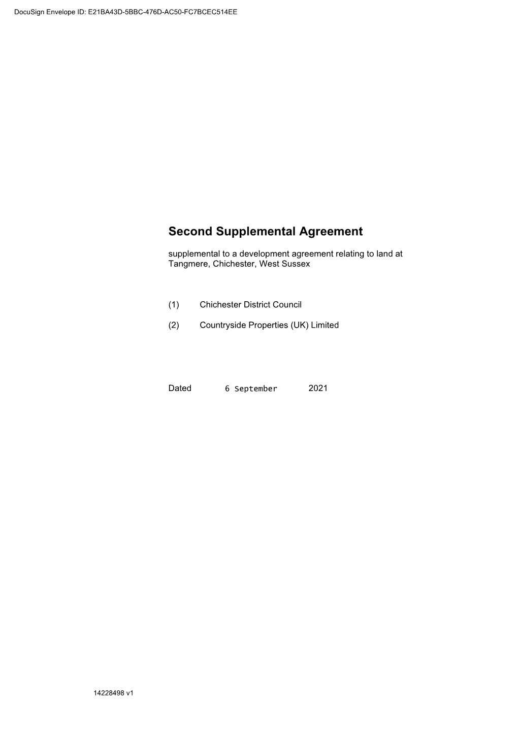 Second Supplemental Agreement