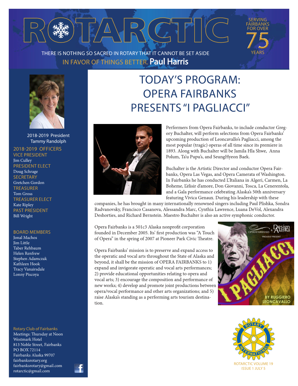 Opera Fairbanks Presents “I Pagliacci”