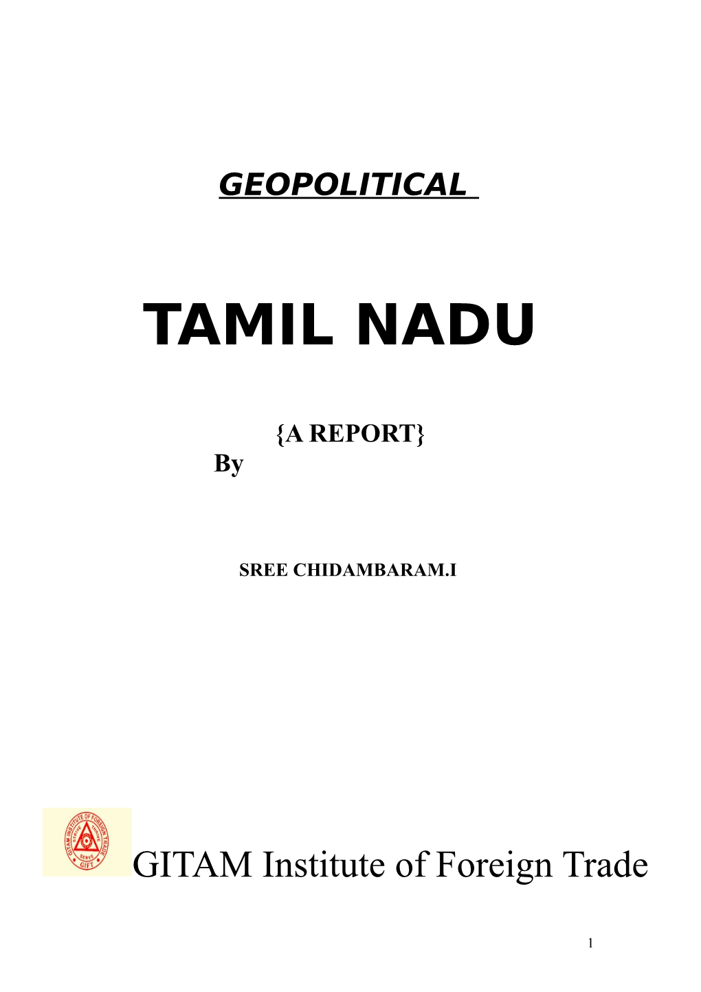 Tamil Nadu….. Global Player