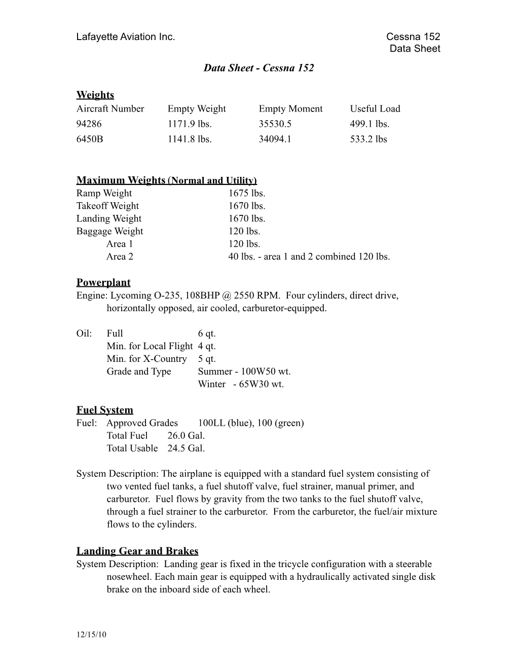 C152 Data Sheet.Pdf