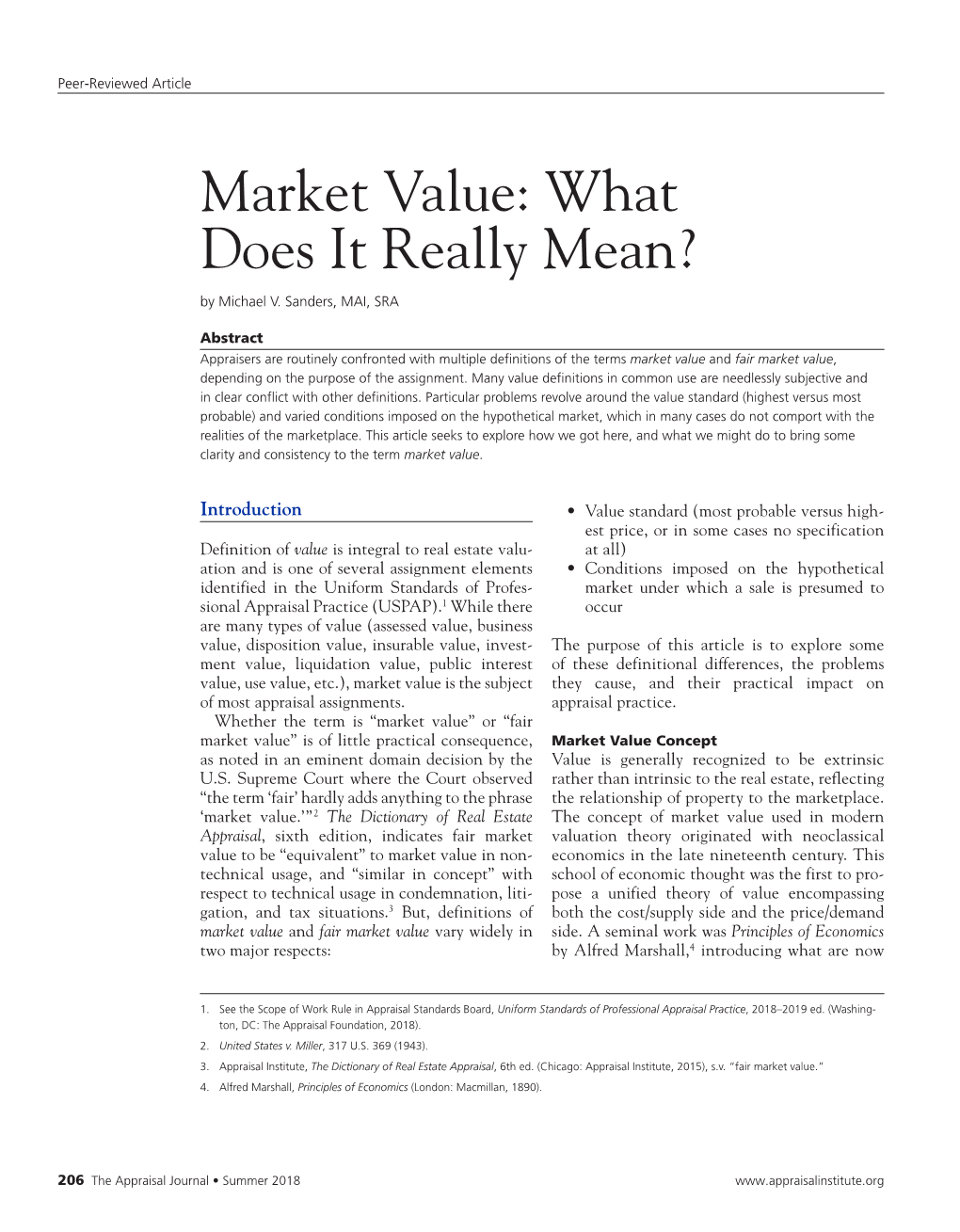 Market Value: What Does It Really Mean?
