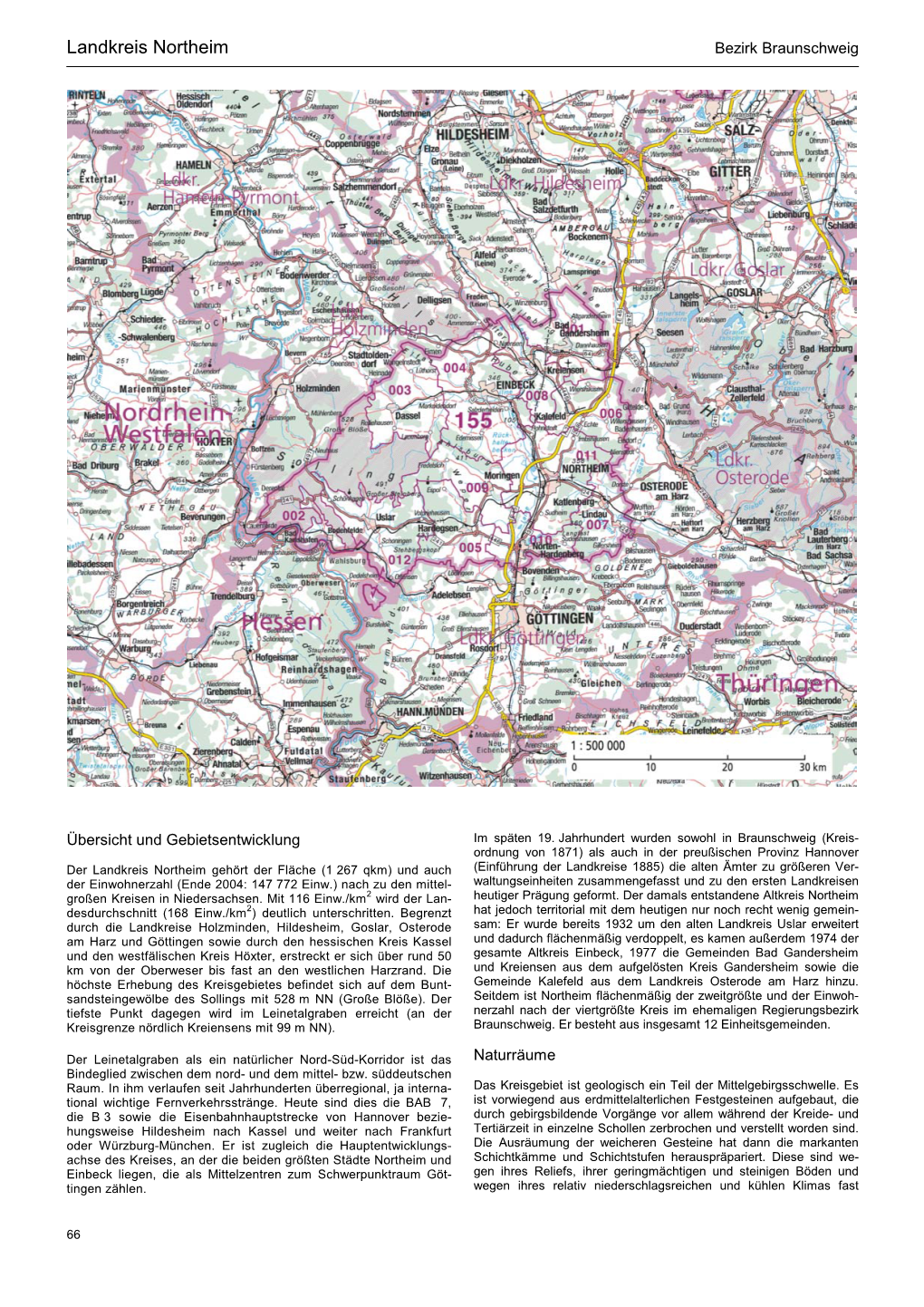 Landkreis Northeim Bezirk Braunschweig