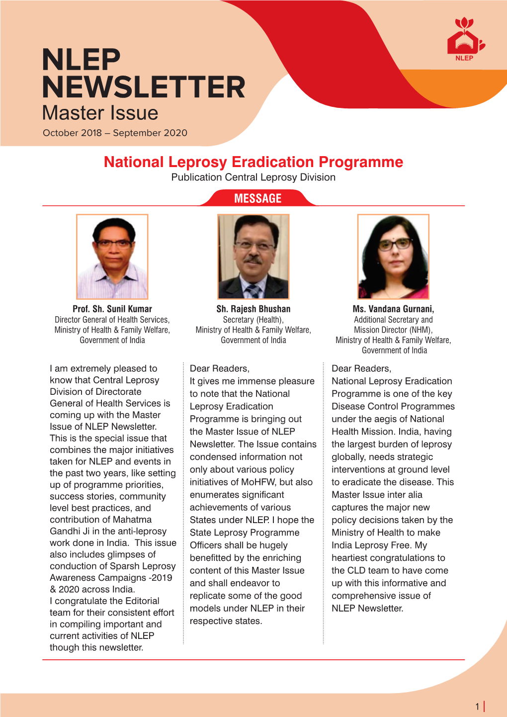 NLEP NEWSLETTER Master Issue October 2018 – September 2020