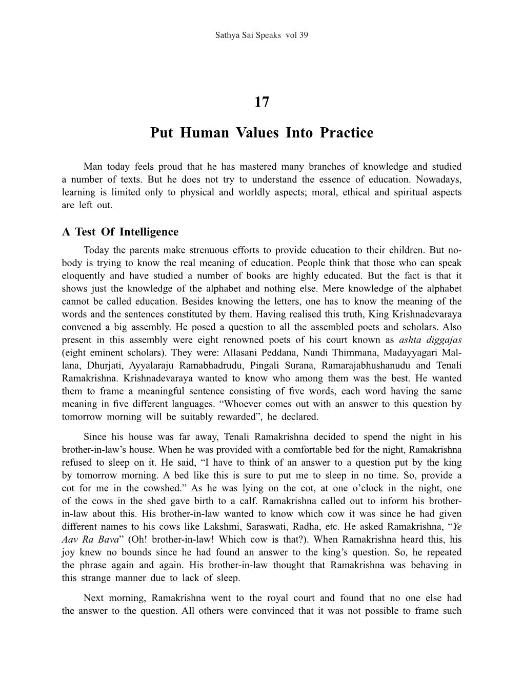 17 Put Human Values Into Practice