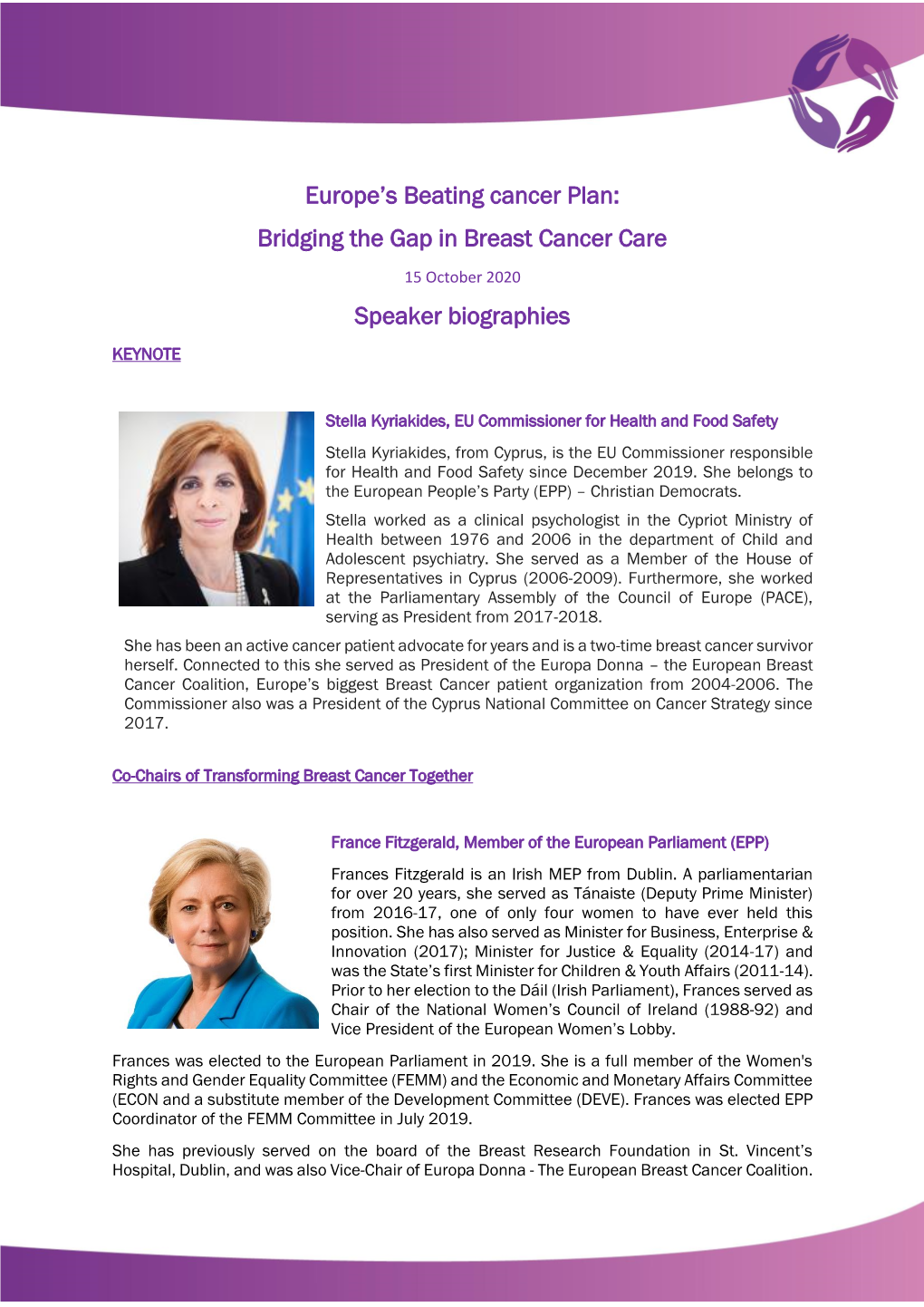 Europe's Beating Cancer Plan: Bridging the Gap in Breast Cancer