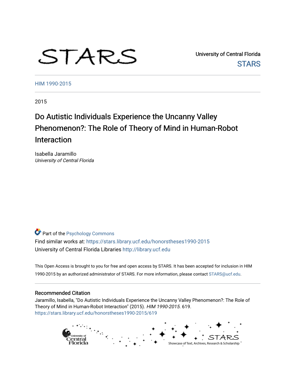 Do Autistic Individuals Experience the Uncanny Valley Phenomenon?: the Role of Theory of Mind in Human-Robot Interaction