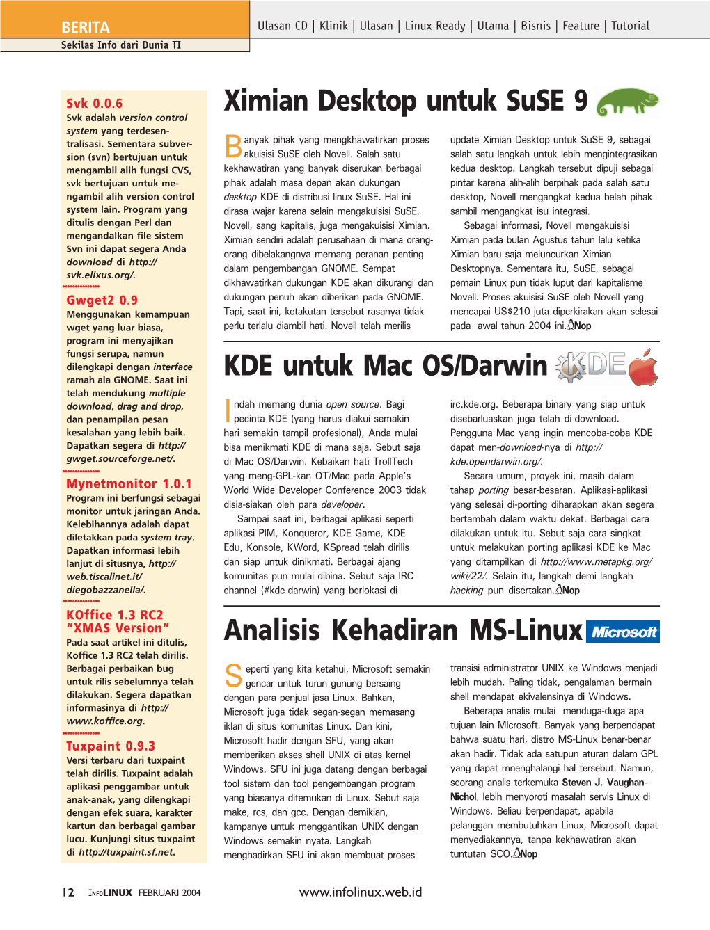 Ximian Desktop Untuk Suse 9 KDE Untuk Mac OS/Darwin Analisis