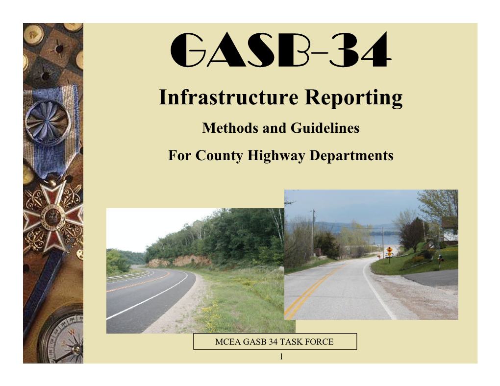 GASB 34 Infrastructure Reporting