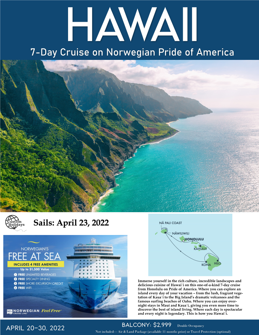 7-Day Cruise on Norwegian Pride of America