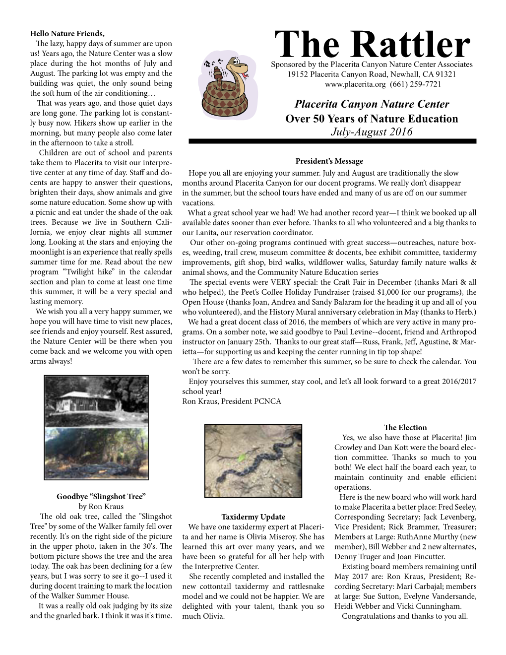 To Read the Entire Rattler (PDF Version)