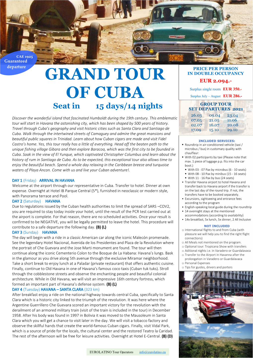 Grand Tour of Cuba