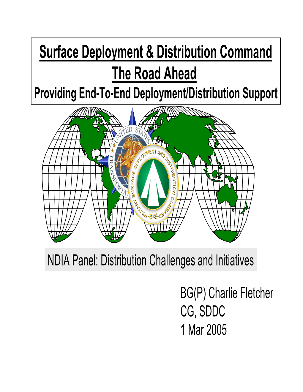 Surface Deployment & Distribution Command the Road Ahead