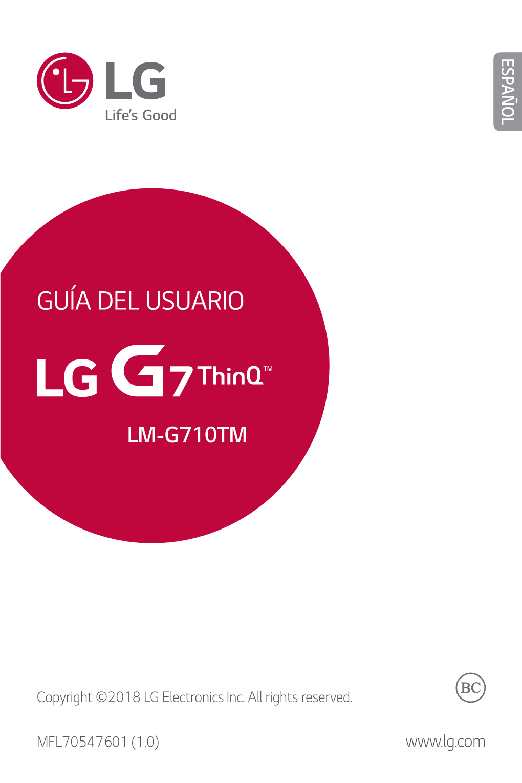 GUÍA DEL USUARIO Acerca De Esta Guía Del Usuario Gracias Por Elegir Este Producto LG