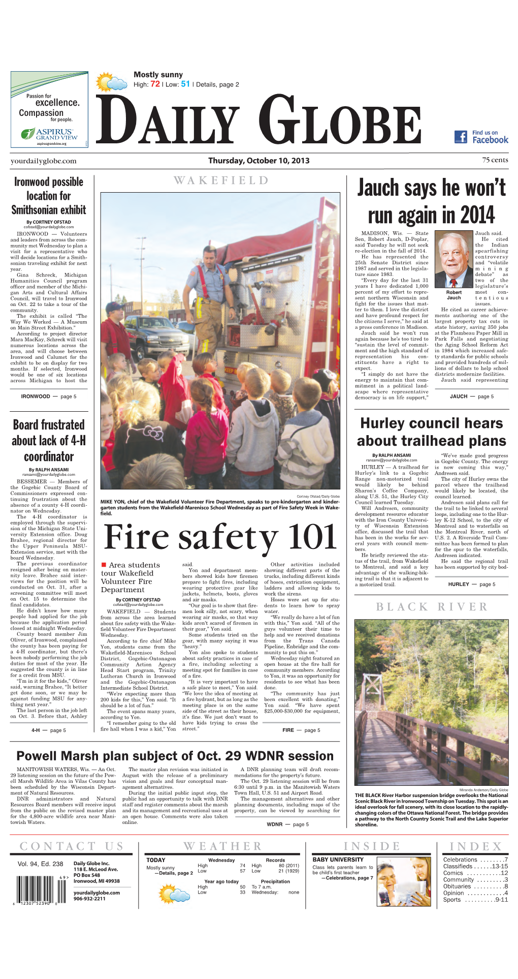 Fire Safety Week in Wake- Will Andresen, Community Nator on Wednesday