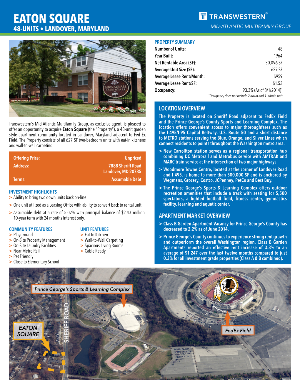 Eaton Square 48-Units • Landover, Maryland