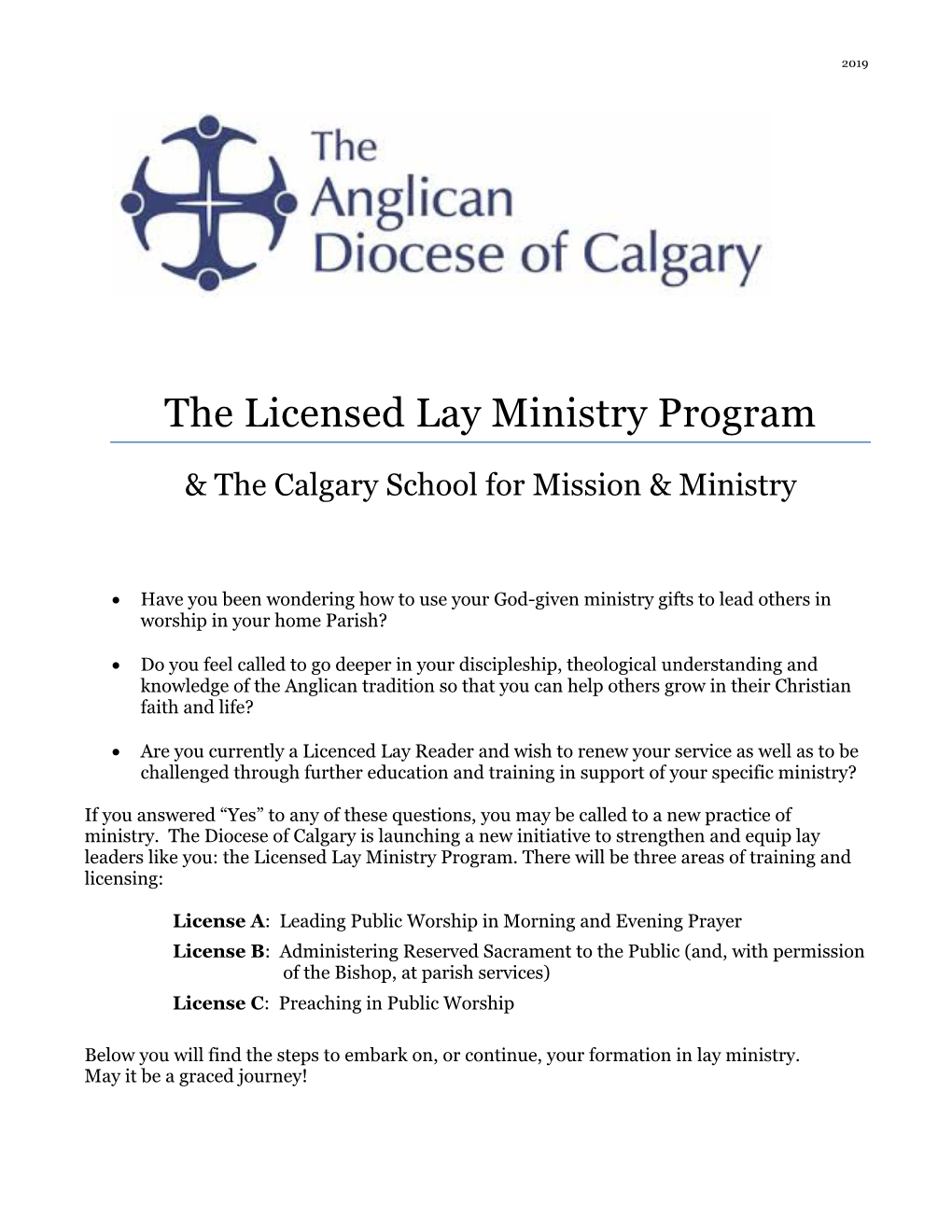 Licensed Lay Ministry Program